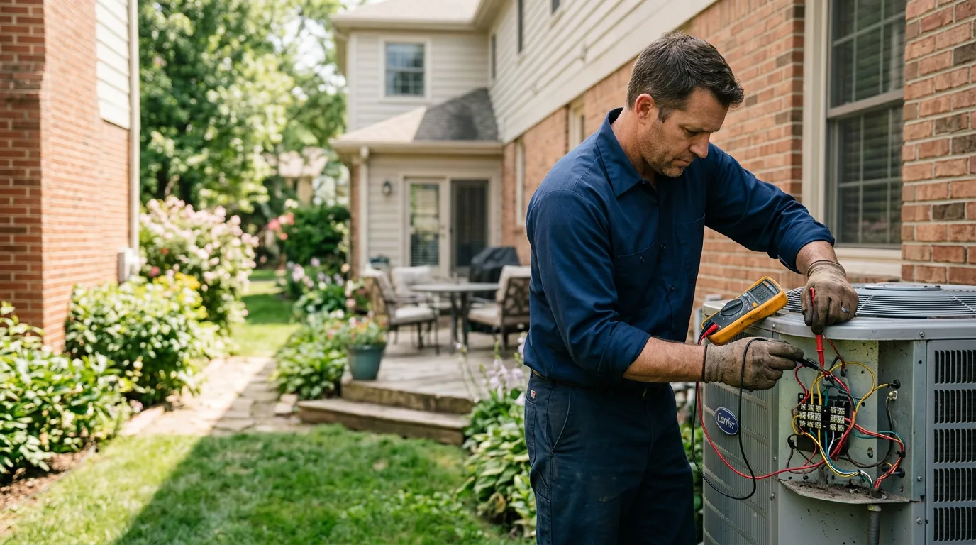 HVAC technician working near Pine Valley, CA